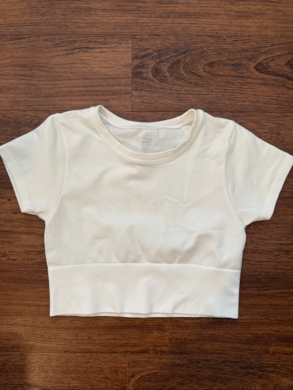 Offline by aerie Women’s Seamless Short Sleeve Ribbed Crop Top